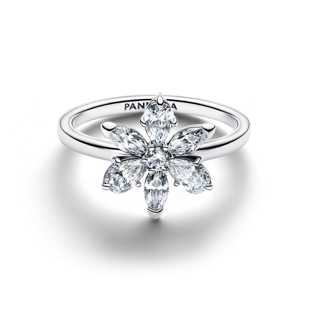 Pandora Herbarium Sparkling Flower Cocktail Ring
