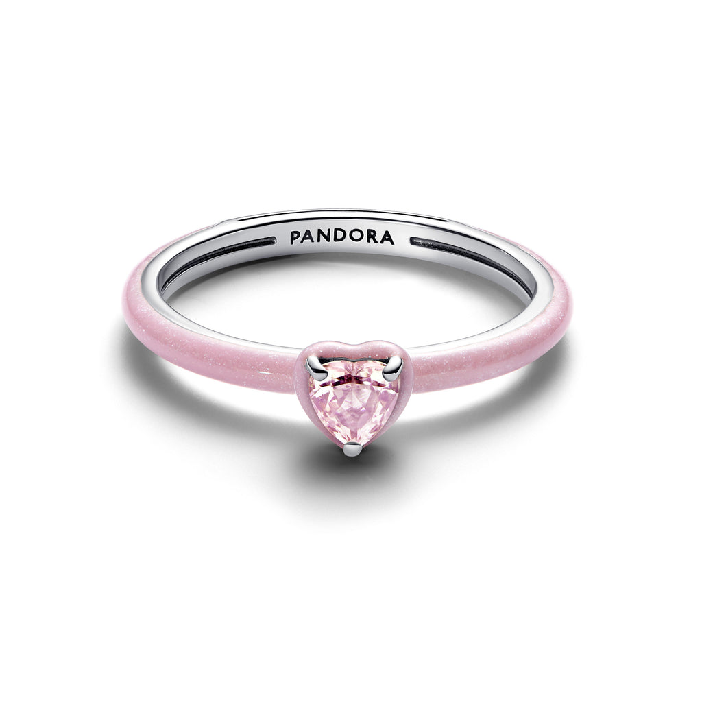 Pandora Pink Chakra Heart Ring