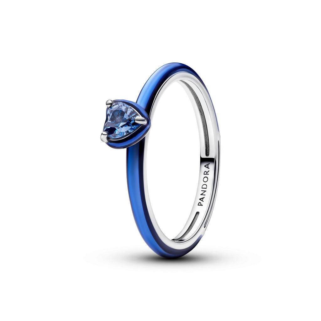 Pandora Blue Chakra Heart Ring
