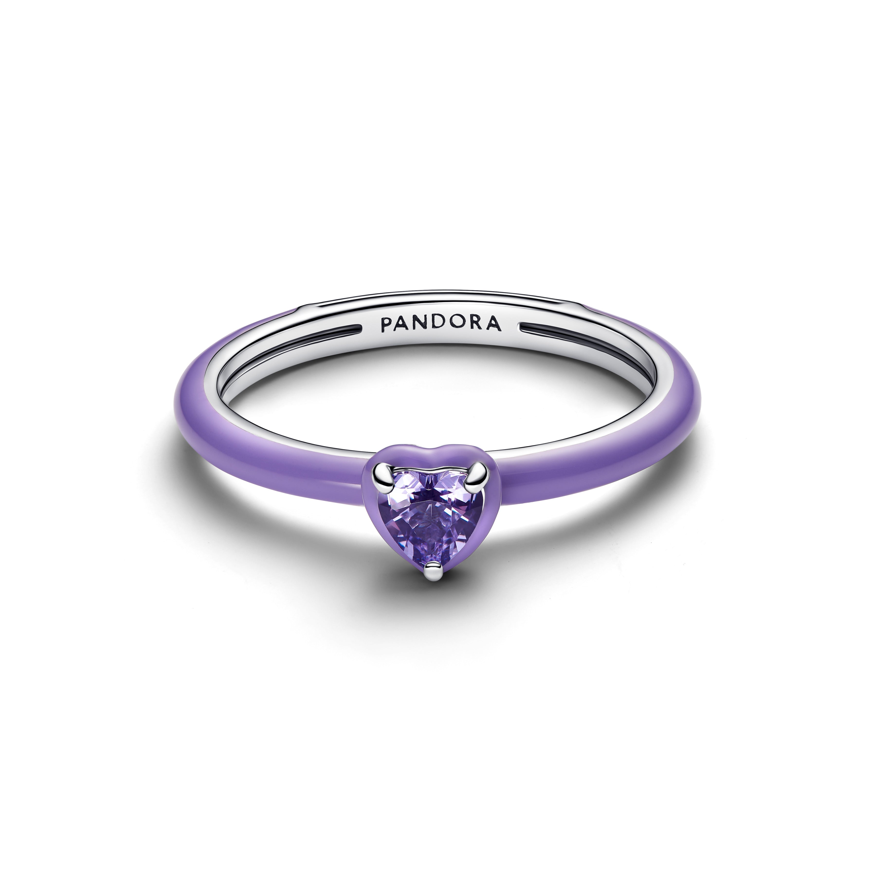 Pandora Purple Chakra Heart Ring