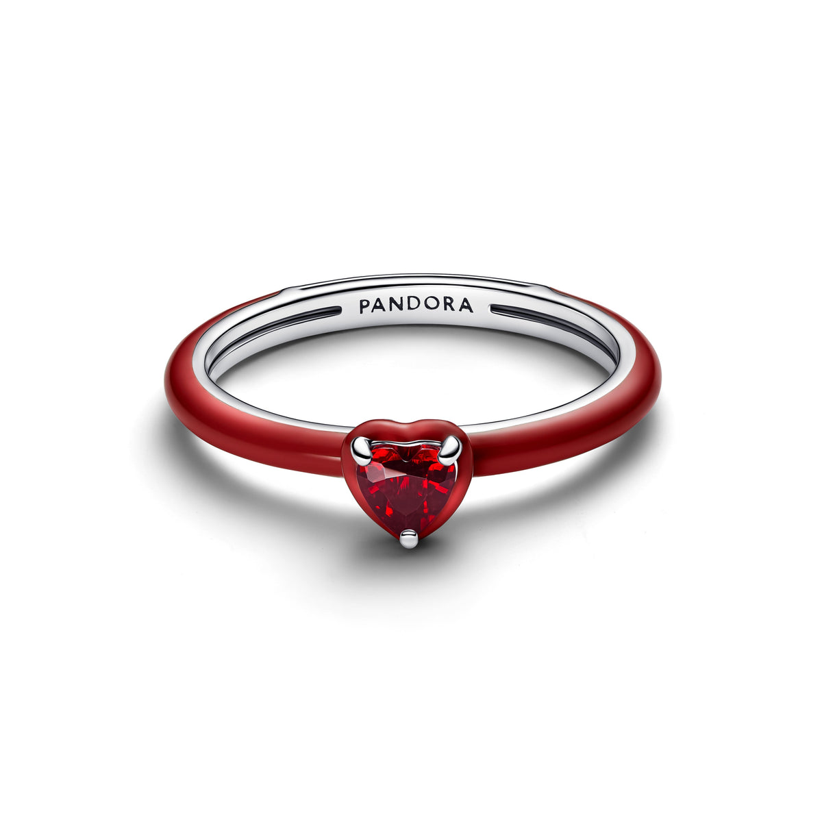 Pandora Red Chakra Heart Ring