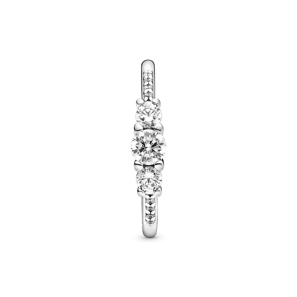Pandora Clear Three-Stone Ring