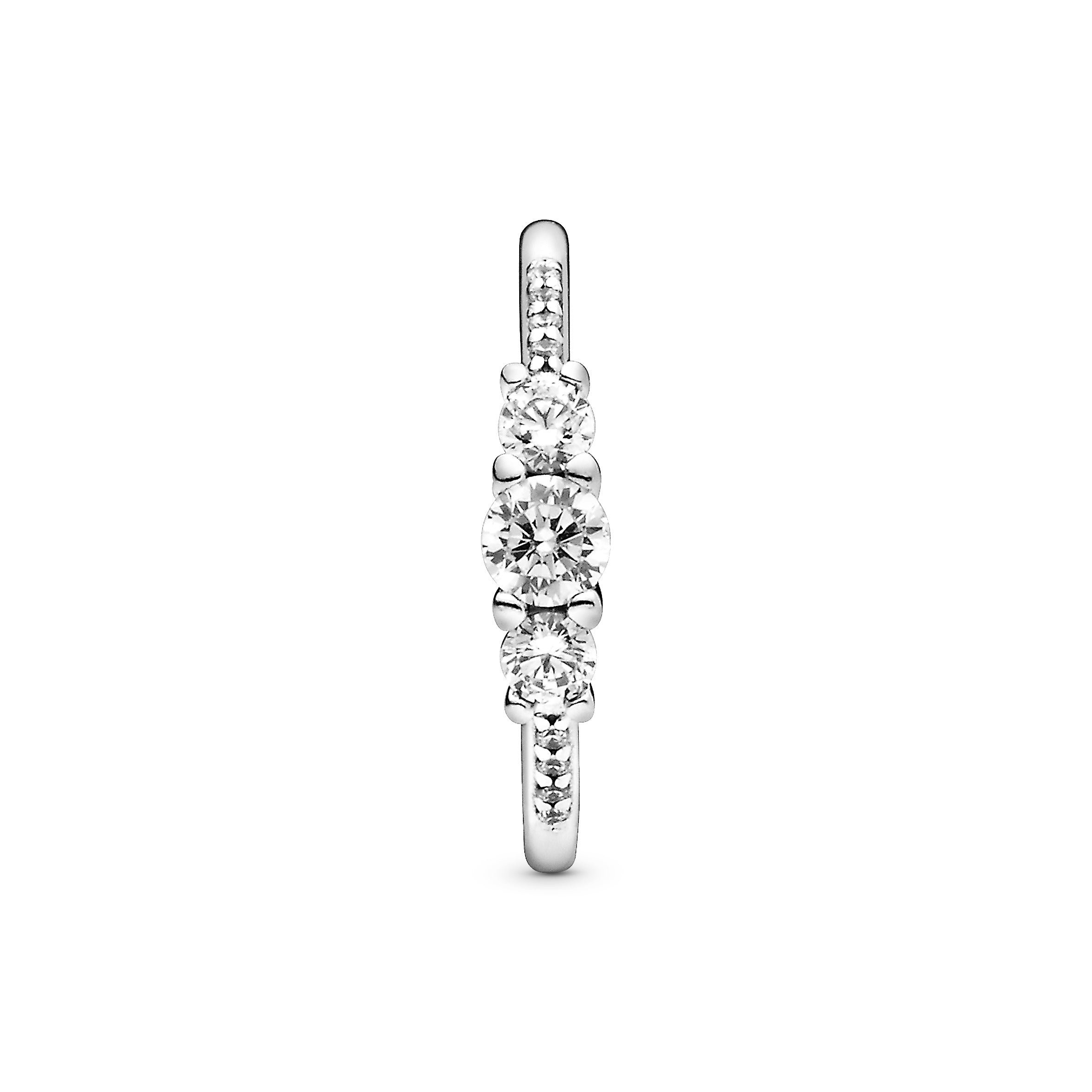 Pandora Clear Three-Stone Ring