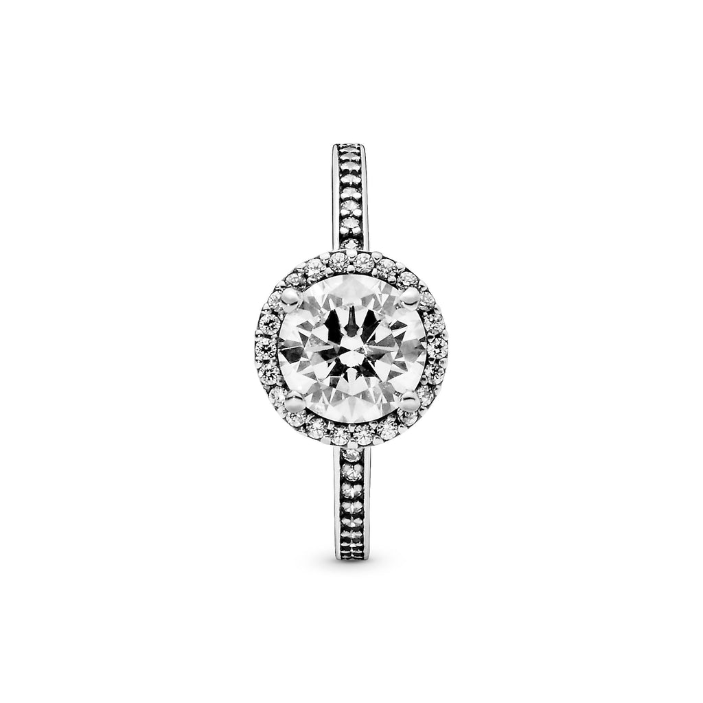 Pandora Round Sparkle Halo Ring