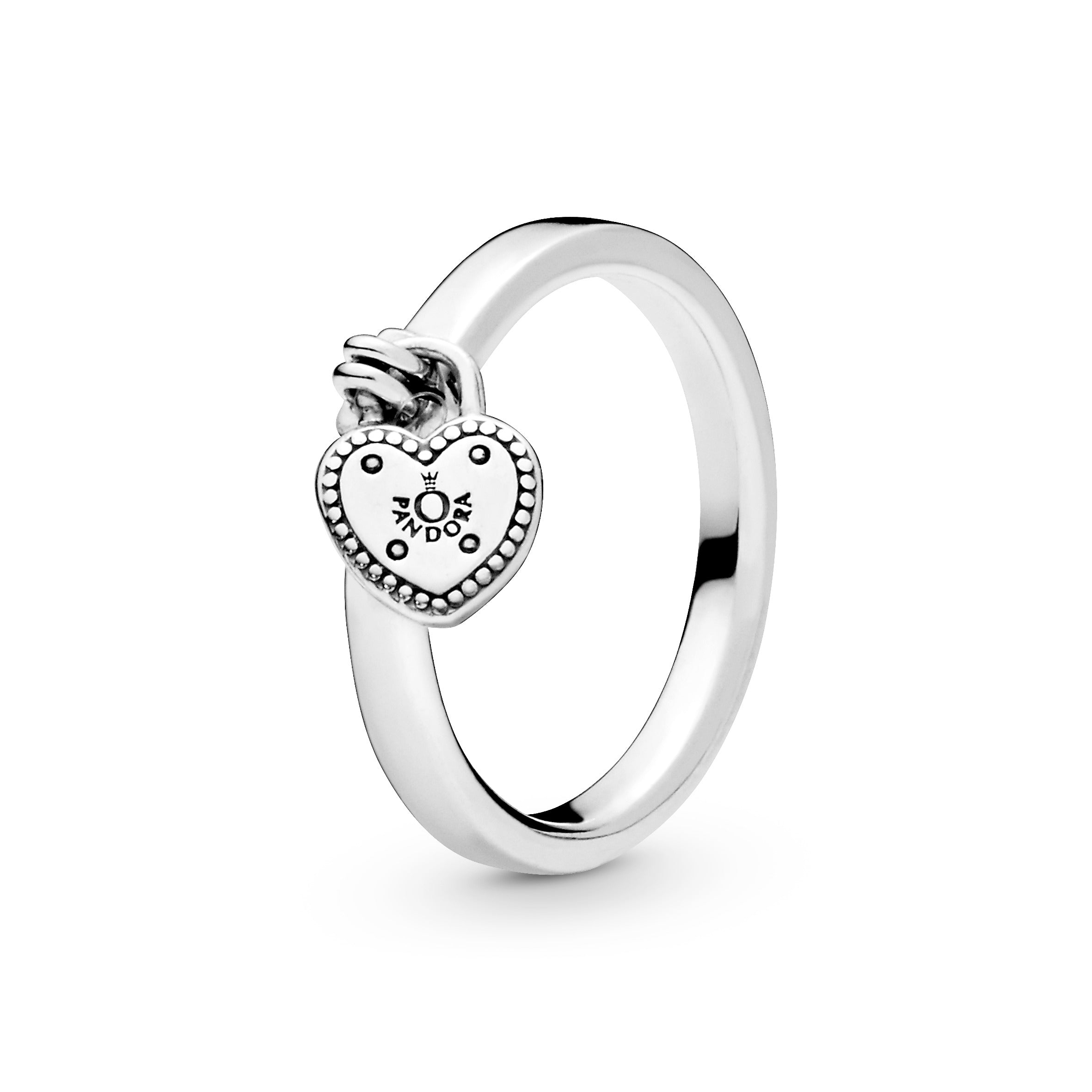 Pandora Heart-Shaped Padlock Ring