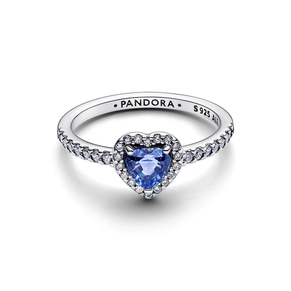 Pandora Sparkling Elevated Heart Ring