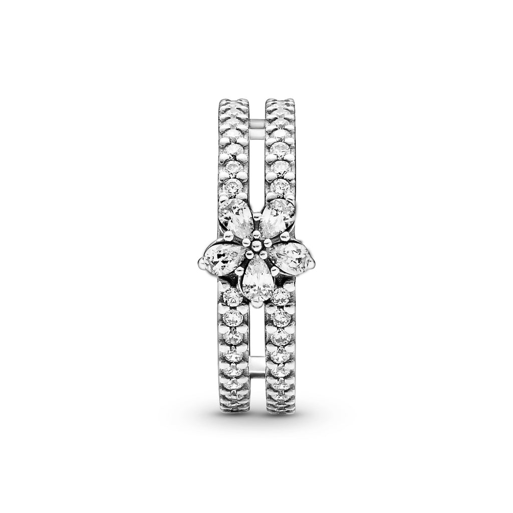 Pandora Sparkling Snowflake Double Ring