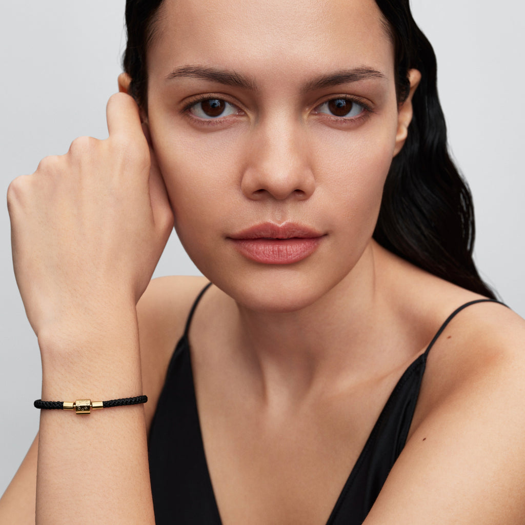Pandora Shimmering Black Cord Bracelet