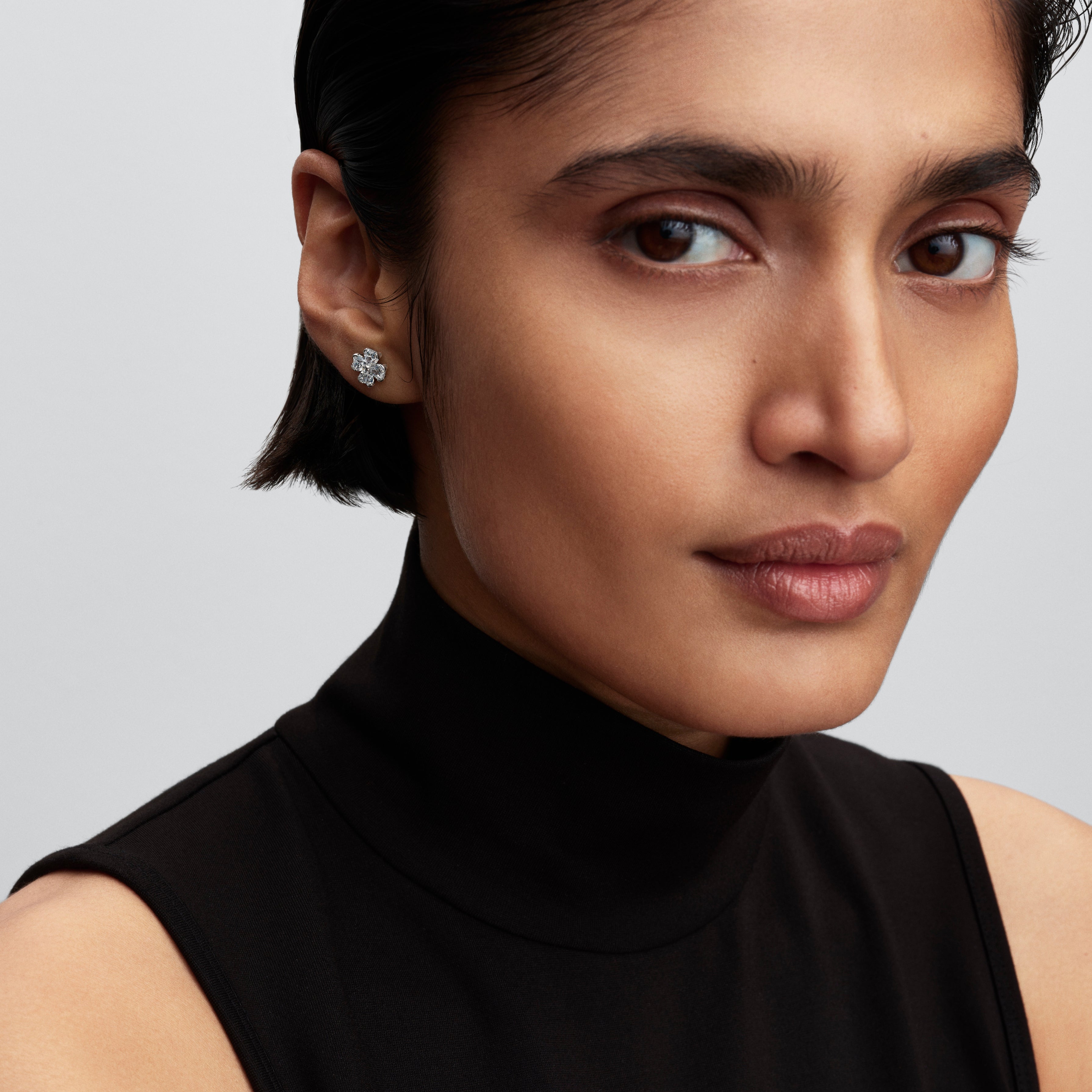 Pandora Sparkling Lucky Clover Stud Earrings