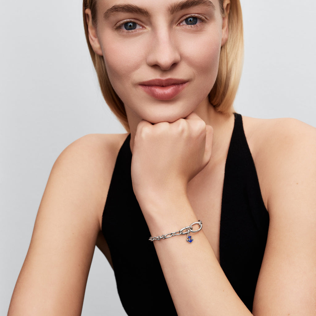 Pandora Blue Anchor Mini Dangle Charm