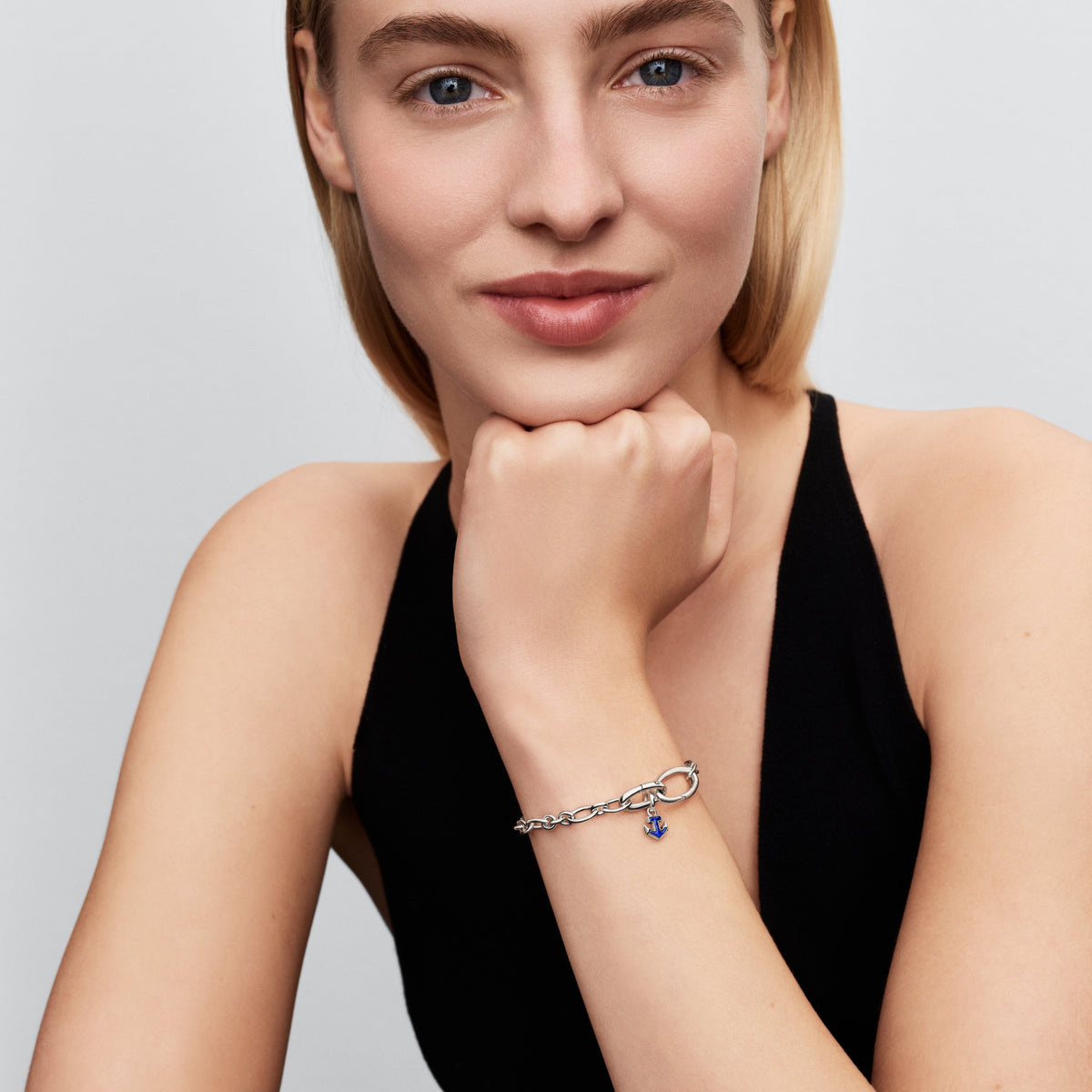 Pandora Blue Anchor Mini Dangle Charm
