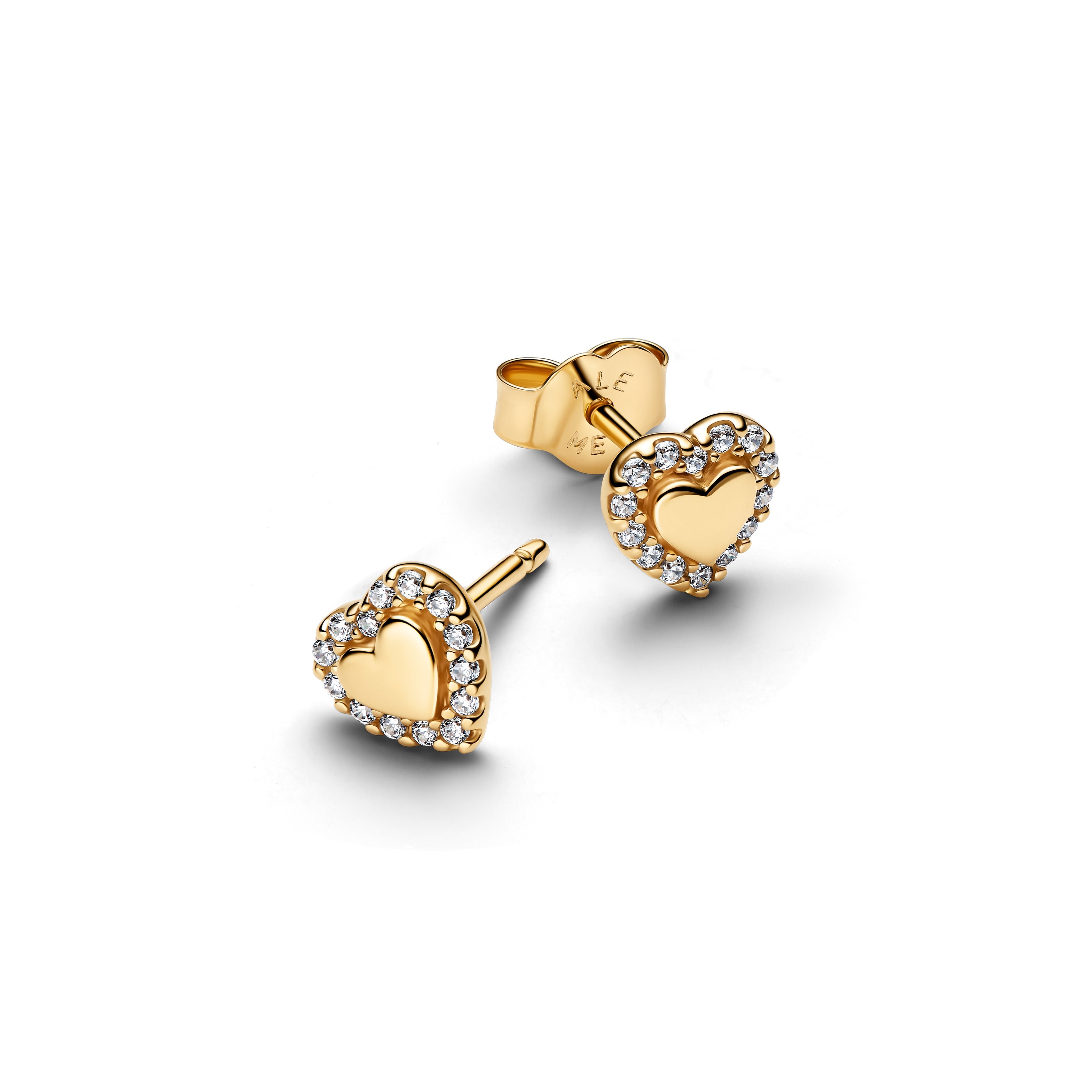 Pandora Heart Halo Stud Earrings