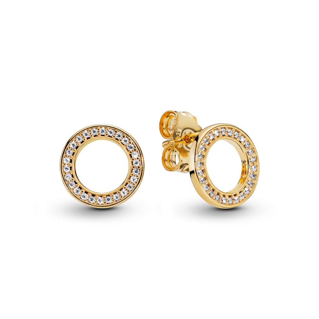 Pandora Sparkling Circle Stud Earrings