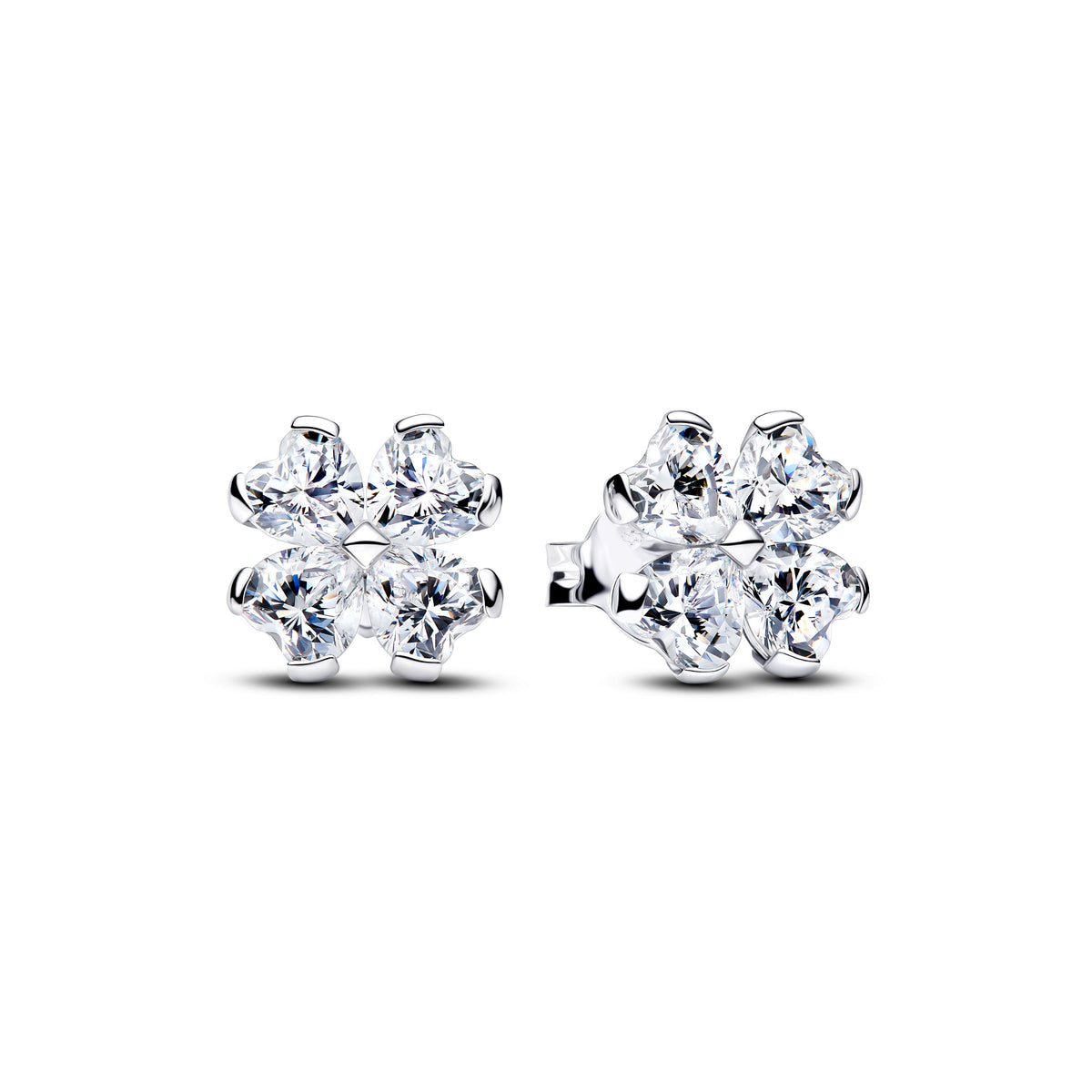 Pandora Sparkling Lucky Clover Stud Earrings