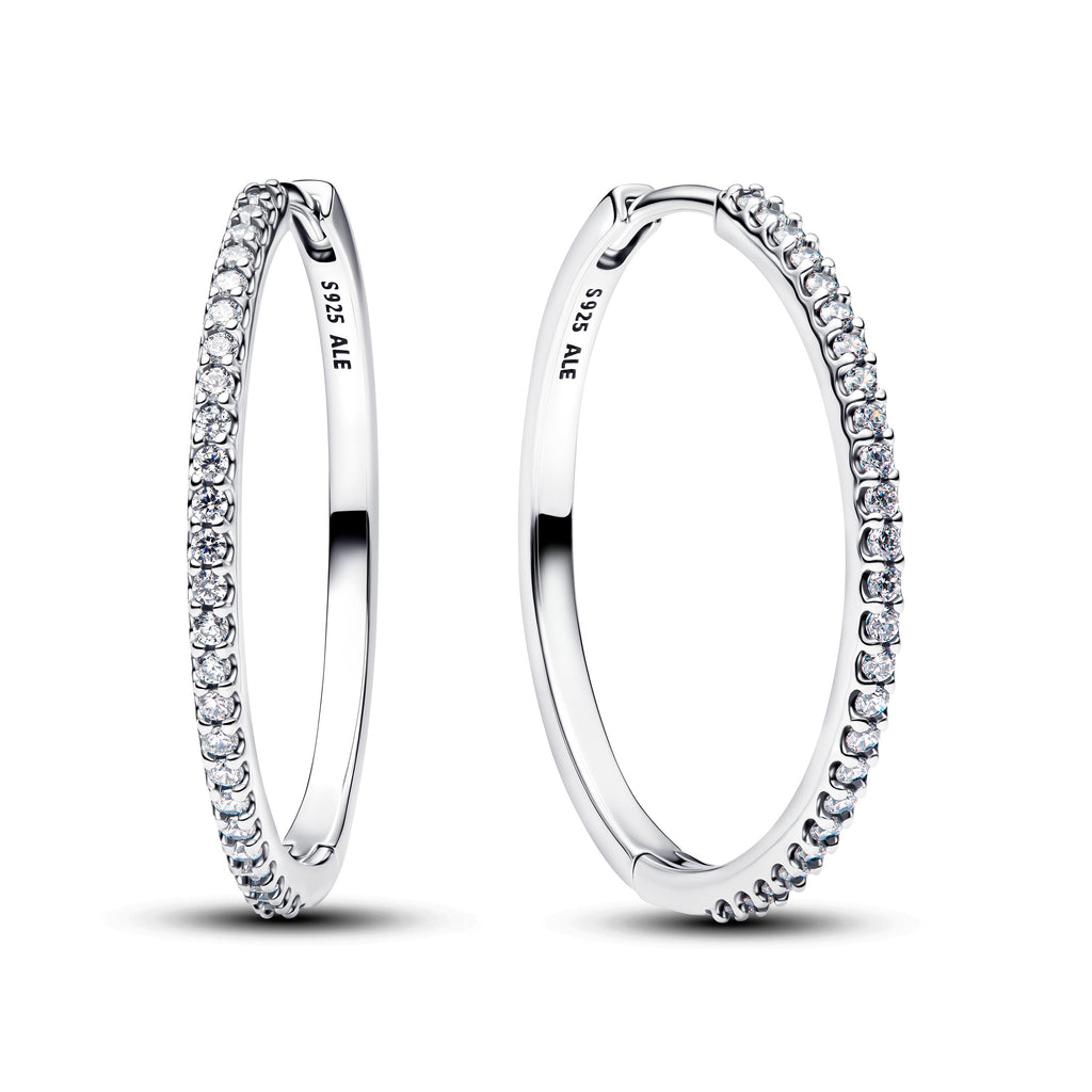Pandora Sparkling Hoop Earrings