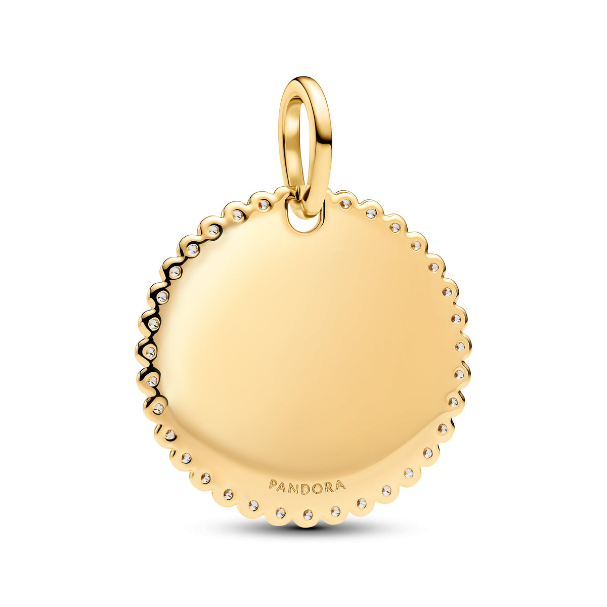 Pandora Engravable Round Tag Pendant