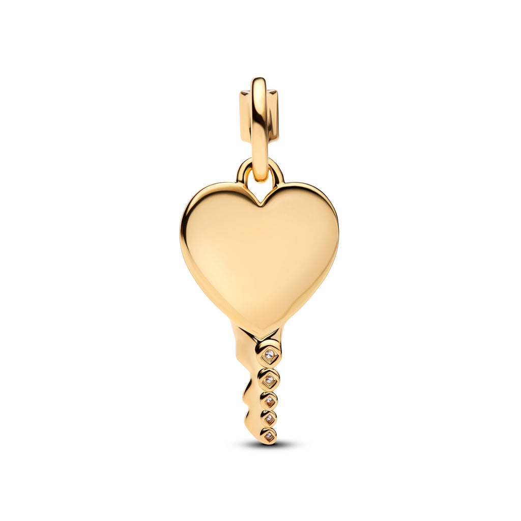 Pandora Engravable Heart Key Pendant