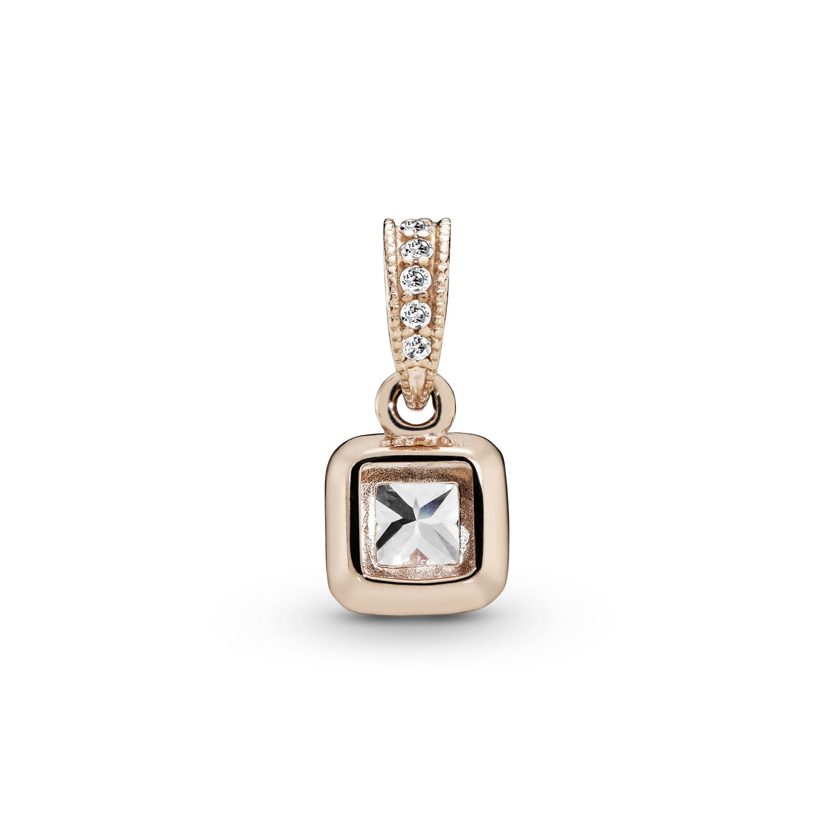 Pandora Square Sparkle Halo Pendant