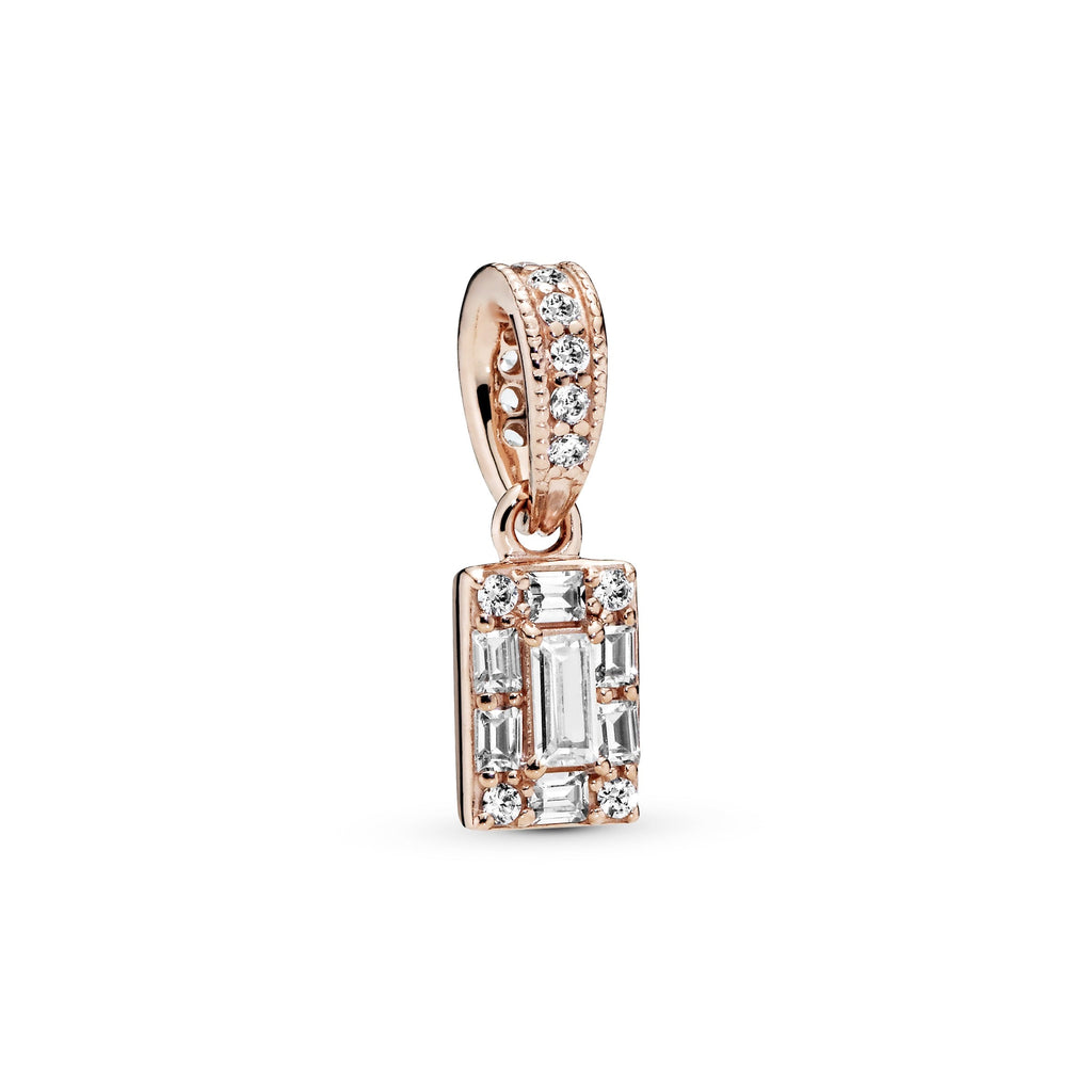 Pandora Sparkling Square Halo Pendant