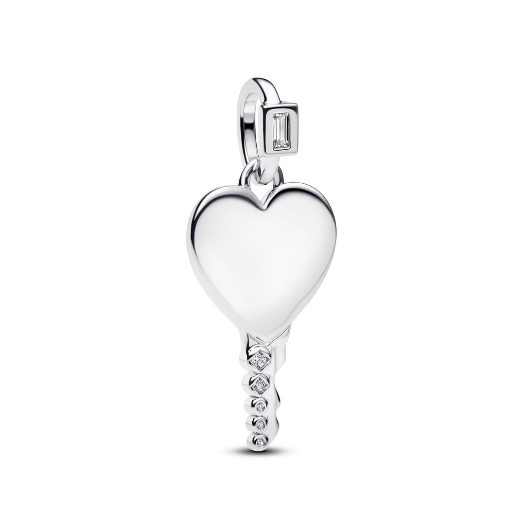 Pandora Engravable Heart Key Pendant