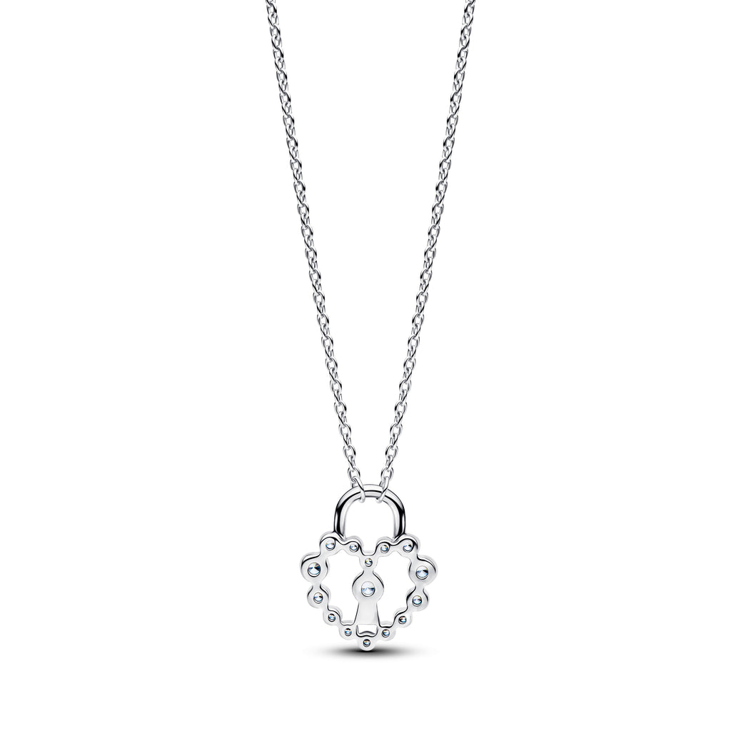 Pandora Sparkling Heart Padlock Pendant Necklace