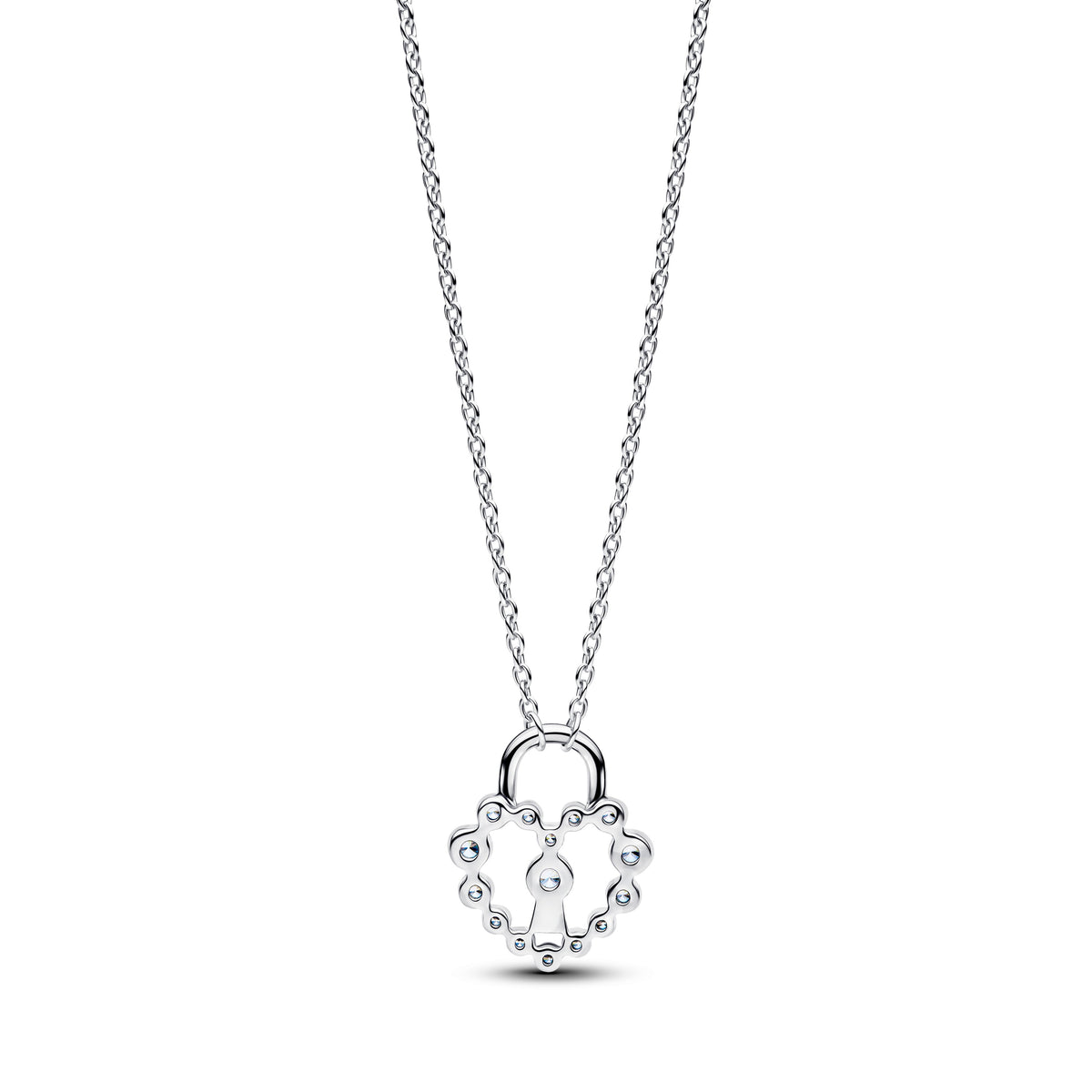 Pandora Sparkling Heart Padlock Pendant Necklace