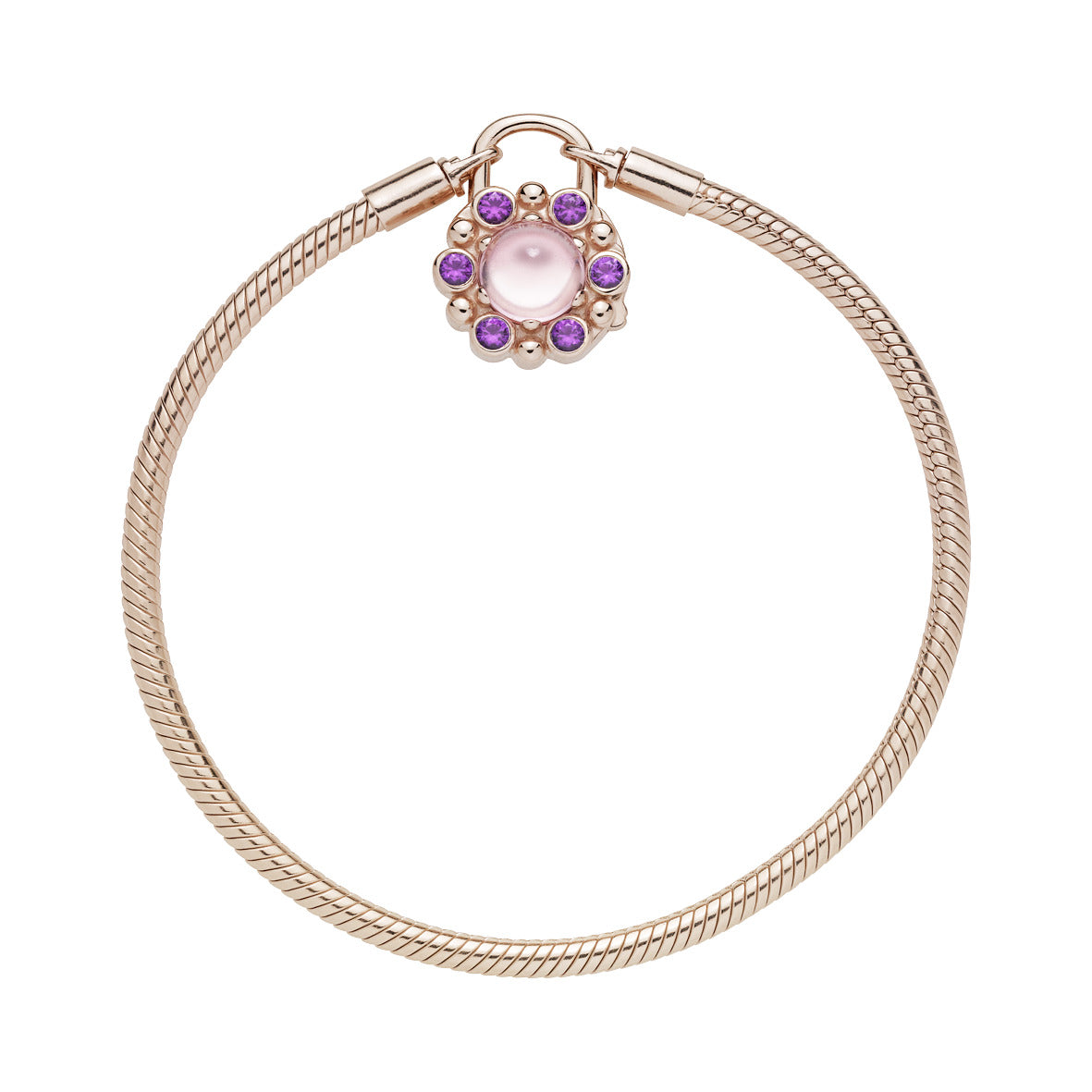 Pandora Moments Heraldic Radiance Padlock Clasp Bracelet