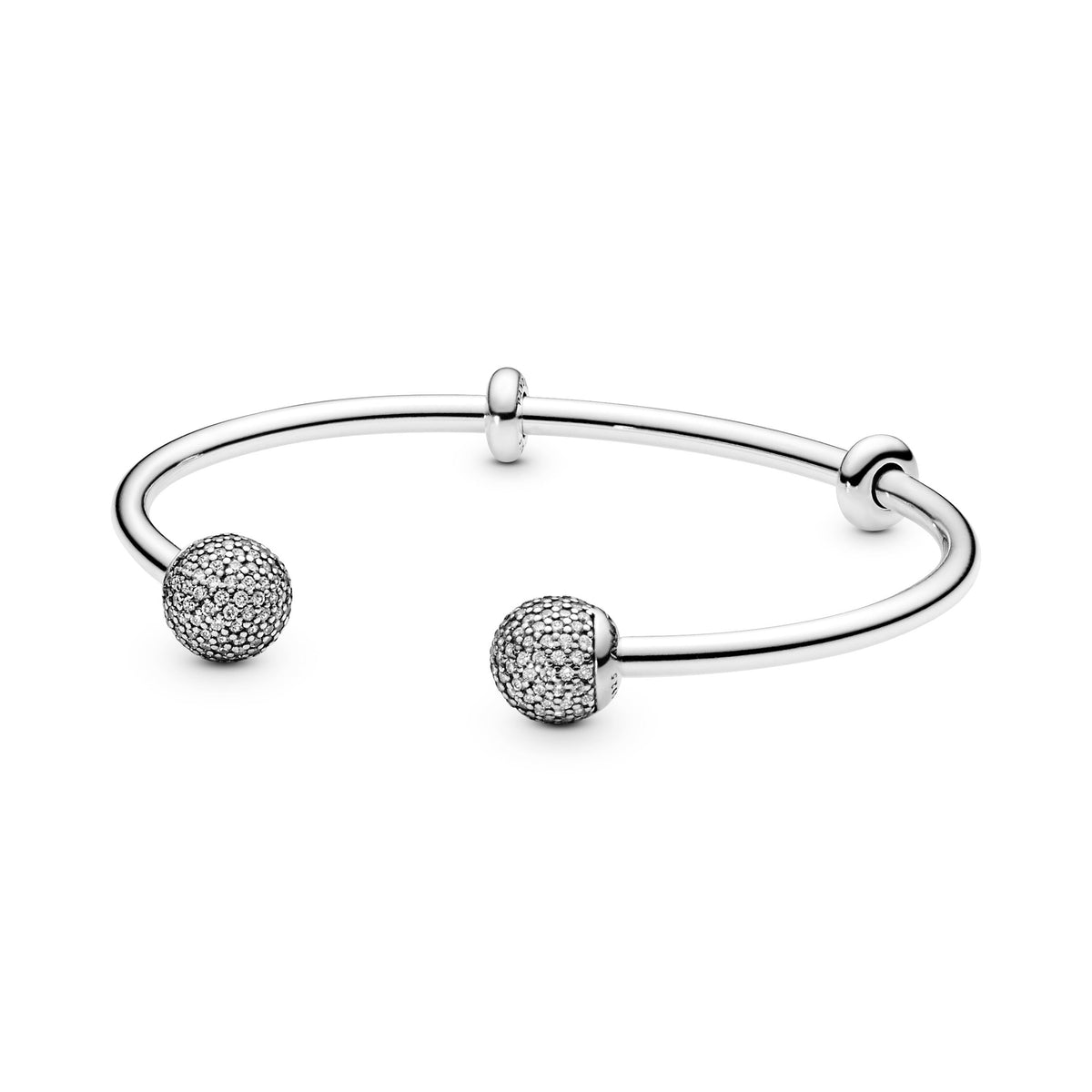 Pandora Moments Open Pave Bangle