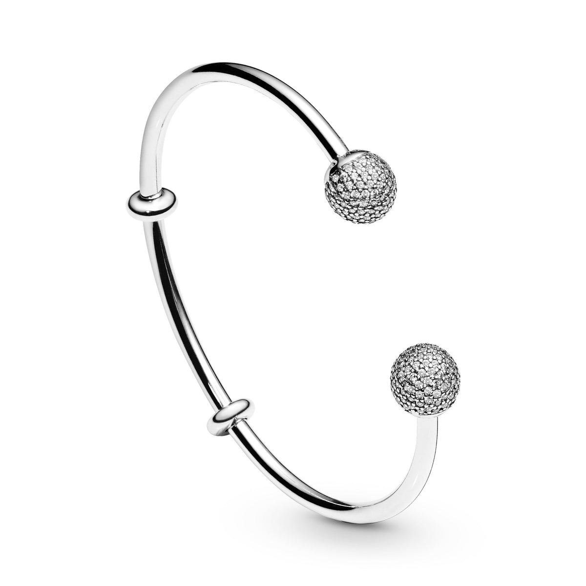 Pandora Moments Open Pave Bangle