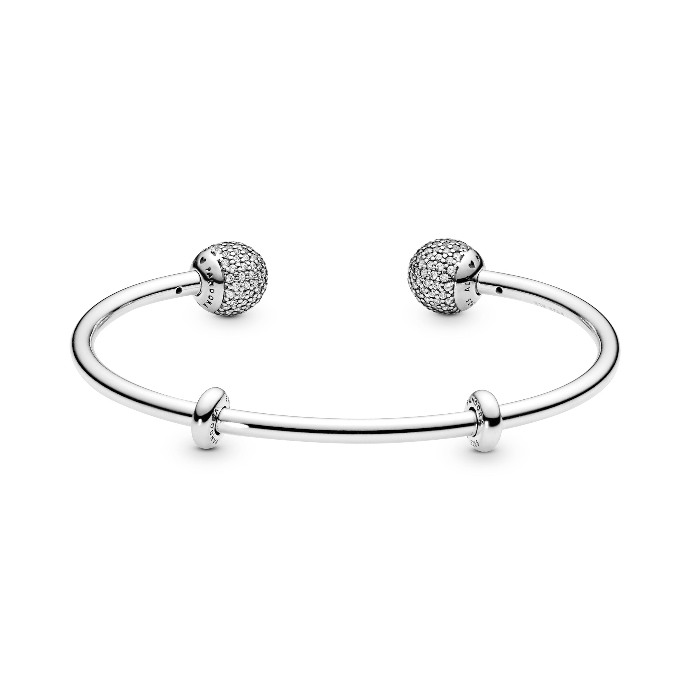 Pandora Moments Open Pave Bangle