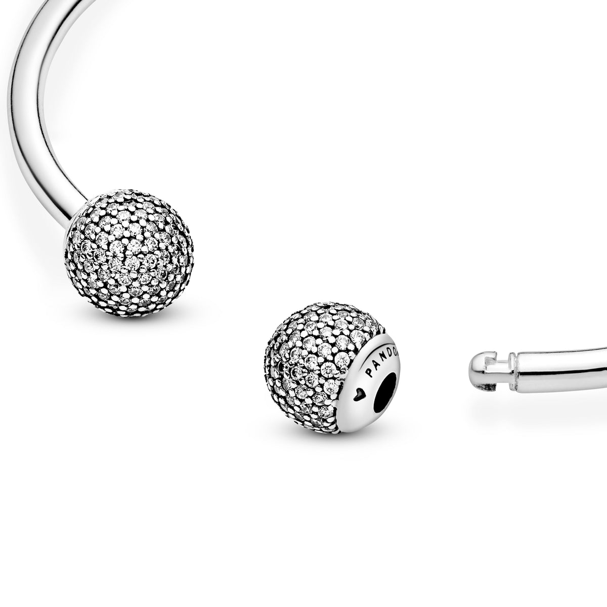 Pandora Moments Open Pave Bangle