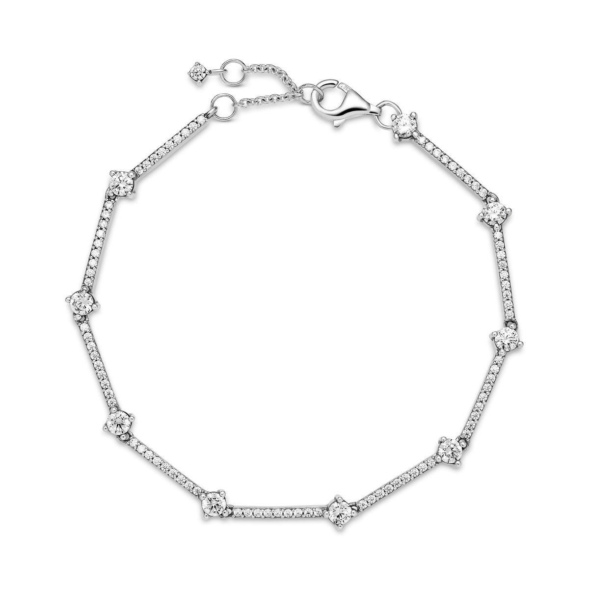 Pandora Sparkling Pave Bars Bracelet
