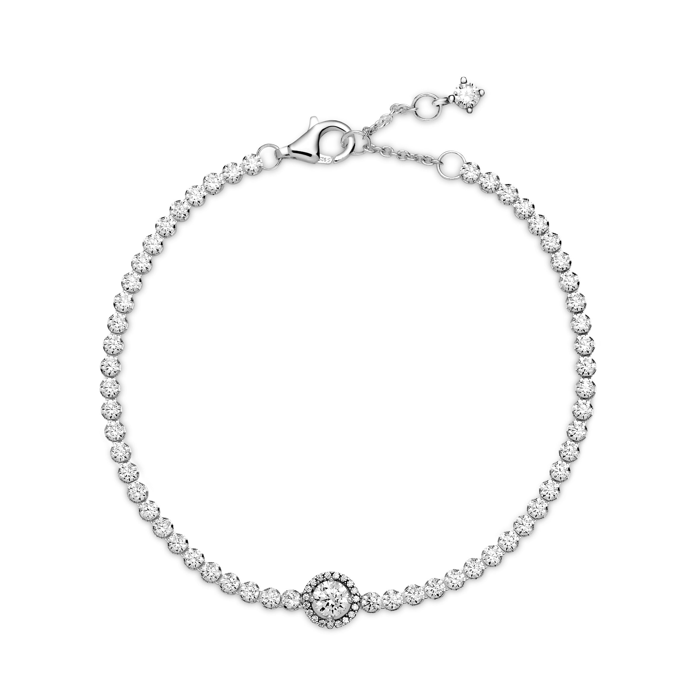 Pandora Sparkling Halo Tennis Bracelet