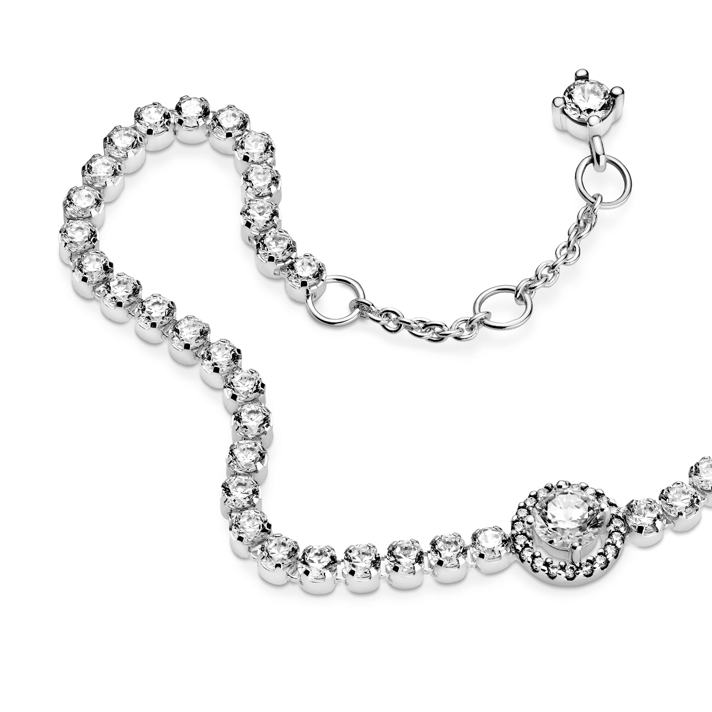 Pandora Sparkling Halo Tennis Bracelet