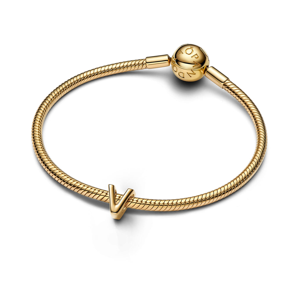 Pandora Letter V Alphabet Charm