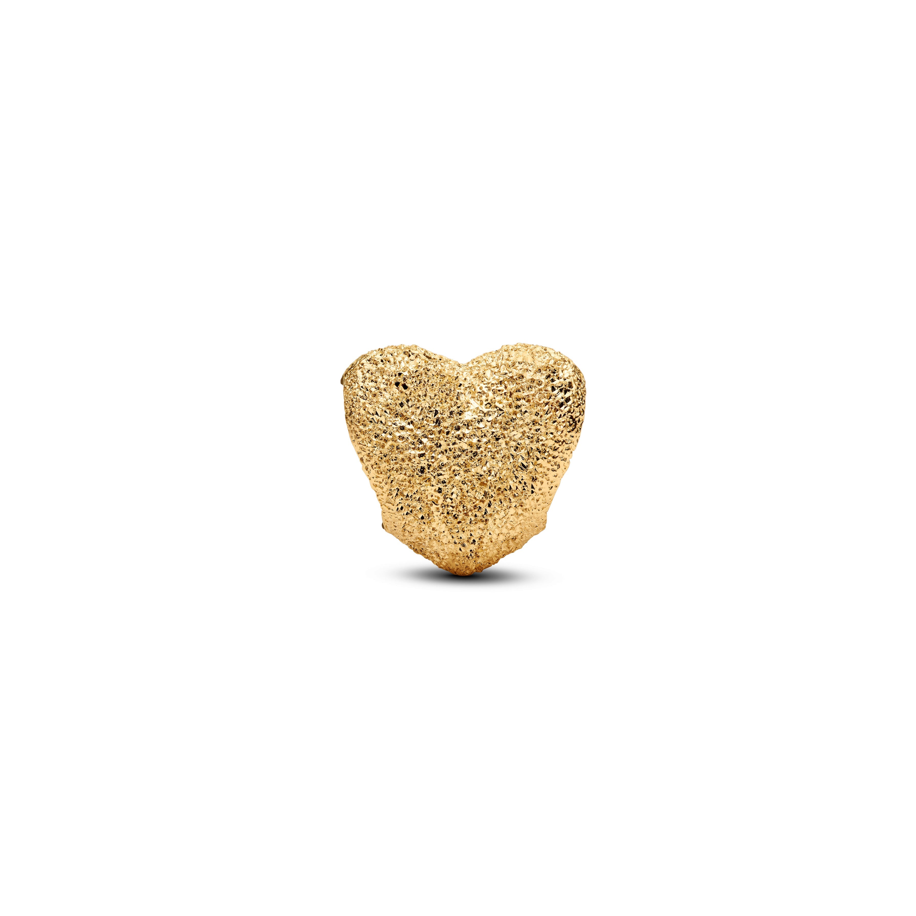 Pandora Textured Heart Mini Charm