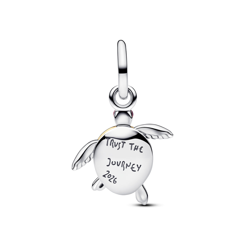Pandora 2026 Pink Sea Turtle Lab-grown Diamond Dangle Charm