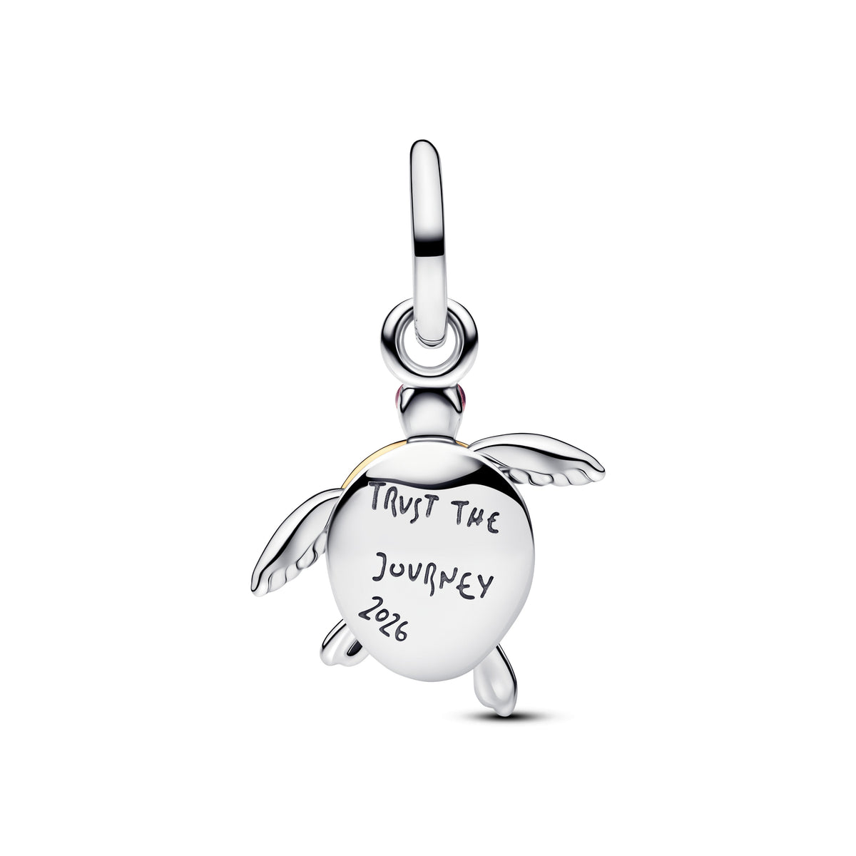 Pandora 2026 Pink Sea Turtle Lab-grown Diamond Dangle Charm