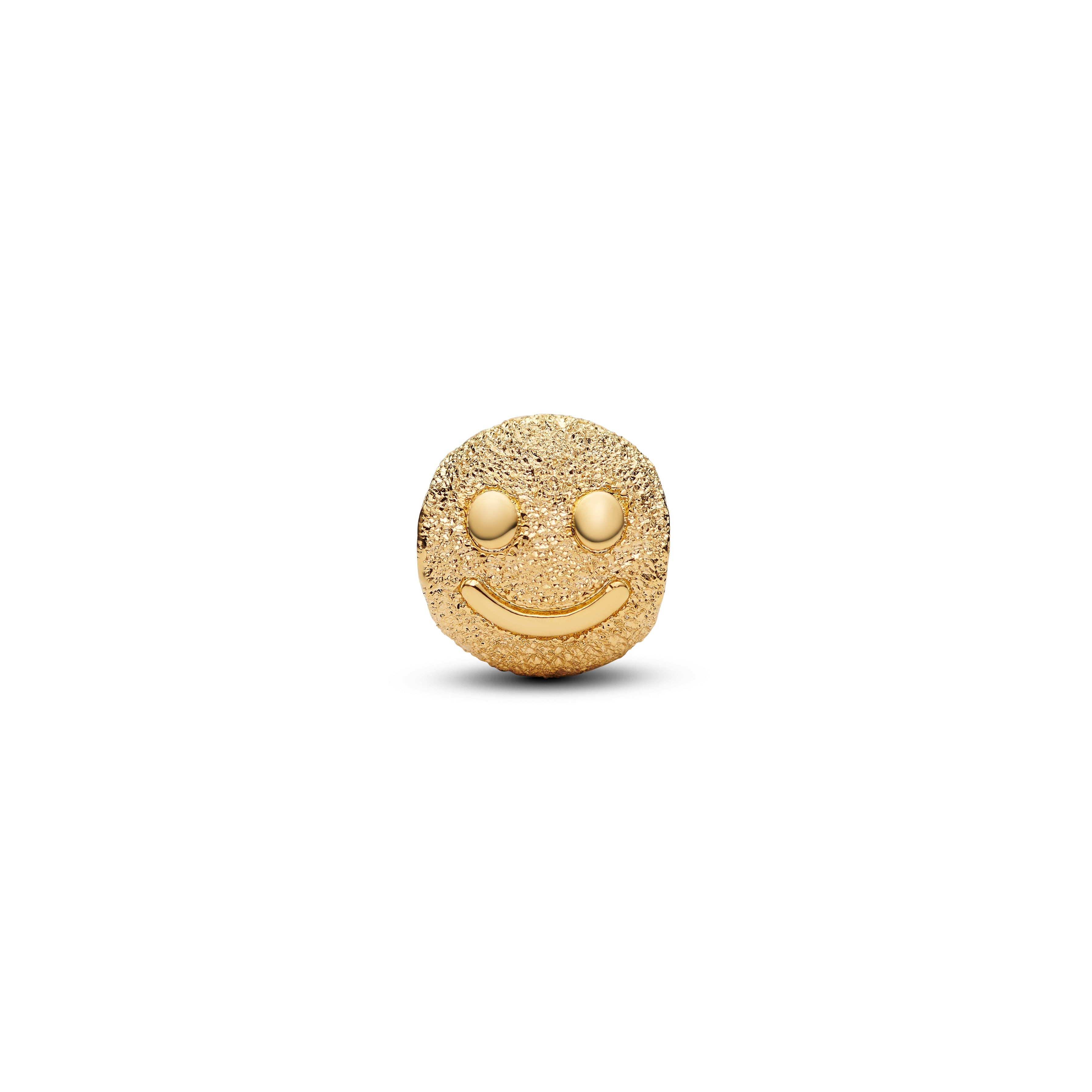 Pandora Textured Happy Face Mini Charm