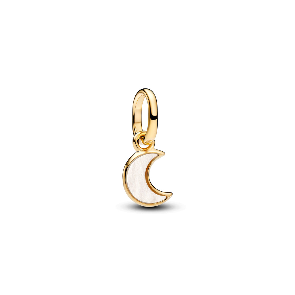 Pandora White Crescent Moon Mini Dangle Charm