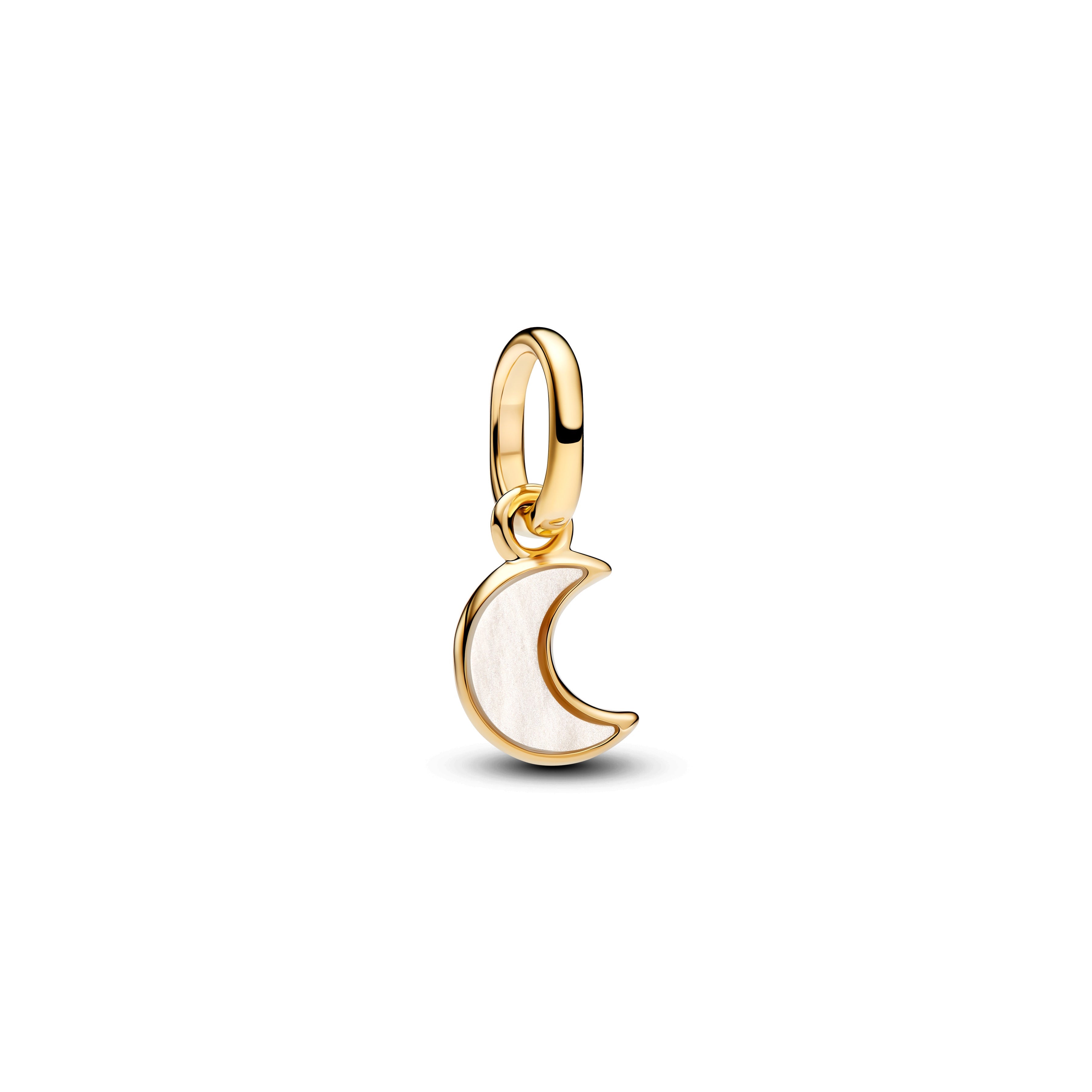 Pandora White Crescent Moon Mini Dangle Charm