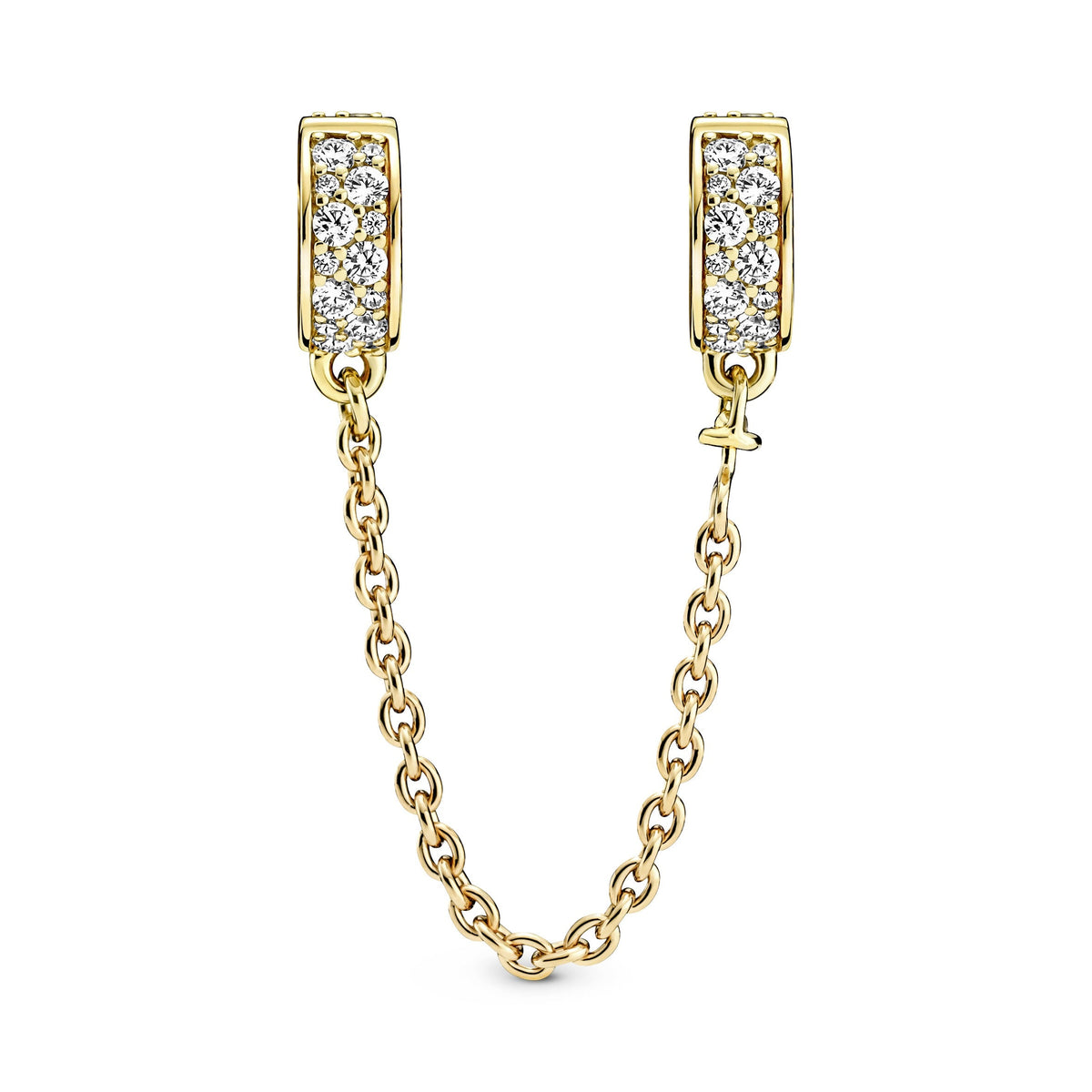 Pandora Clear Pave Safety Chain Clip Charm