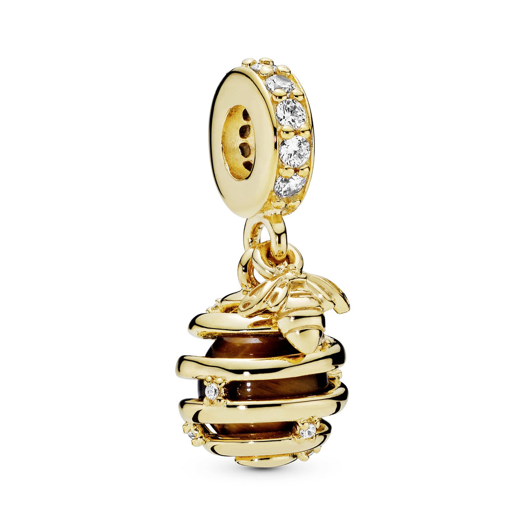 Pandora Sparkling Beehive Dangle Charm