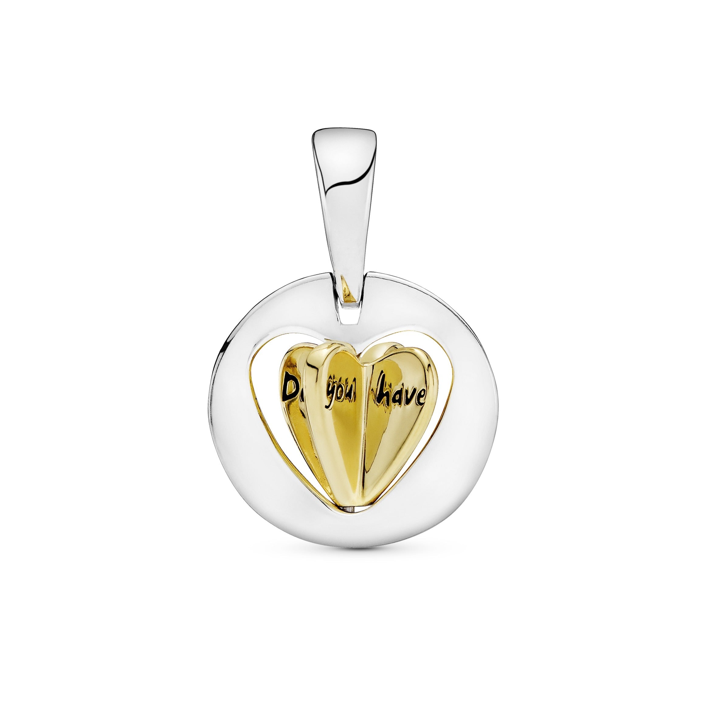 Pandora Mum's Golden Heart Dangle Charm