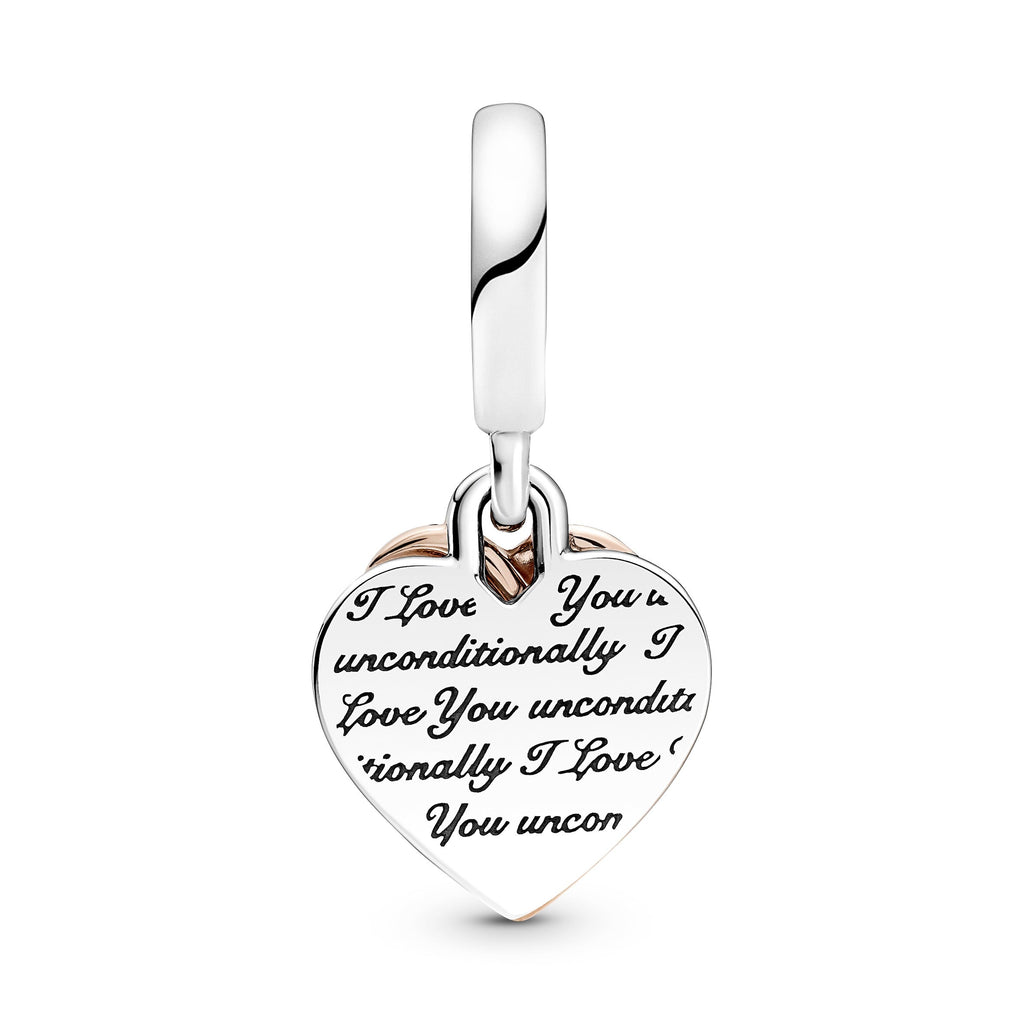 Pandora Entwined Hearts Double Dangle Charm