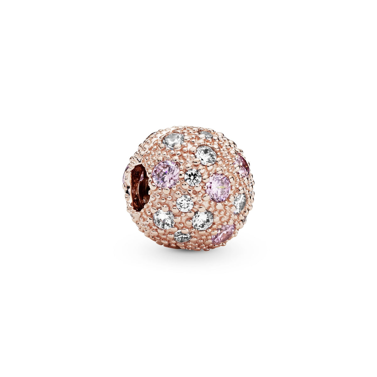 Pandora Pink Beaded Texture Clip Charm