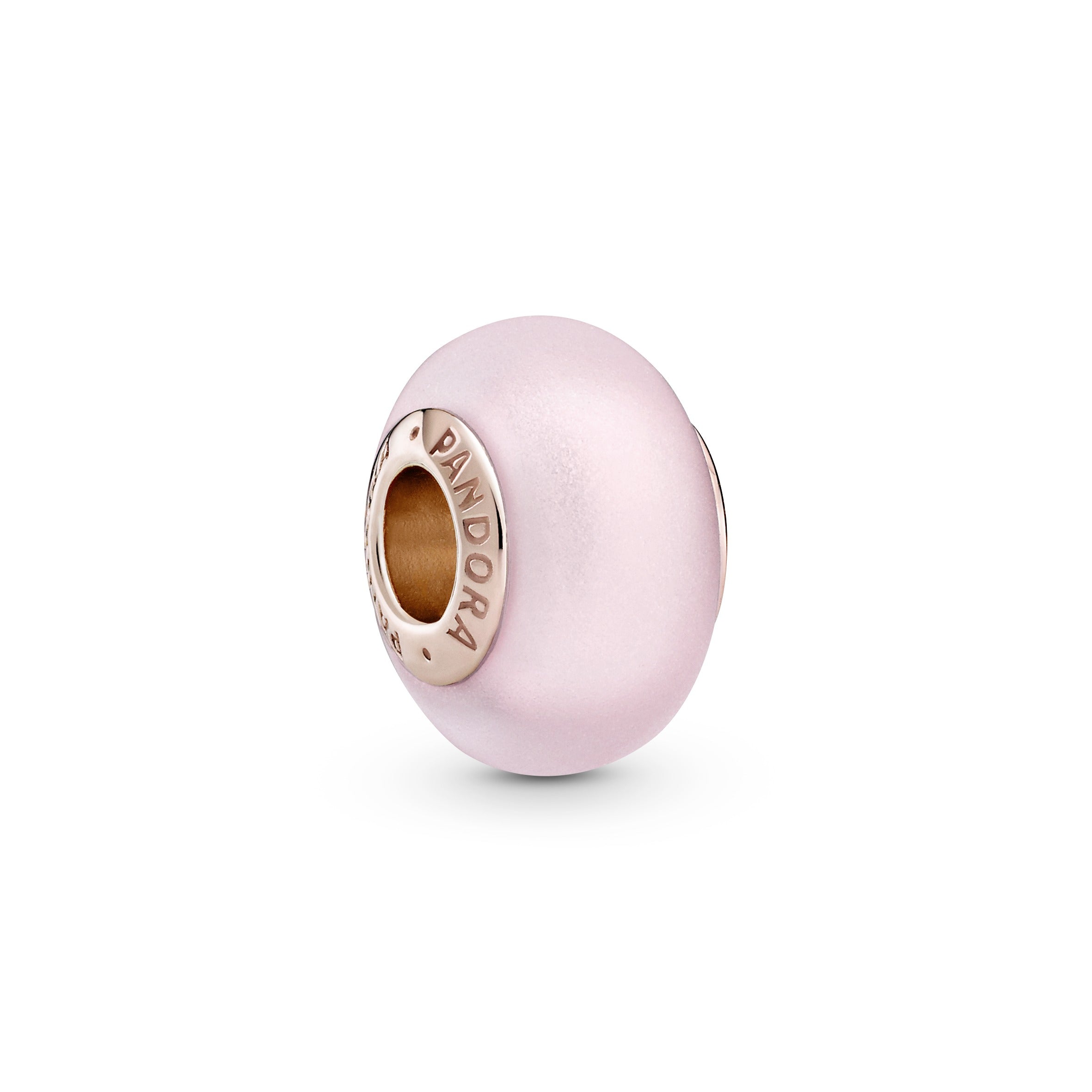 Pandora Matte Pink Murano Glass Charm