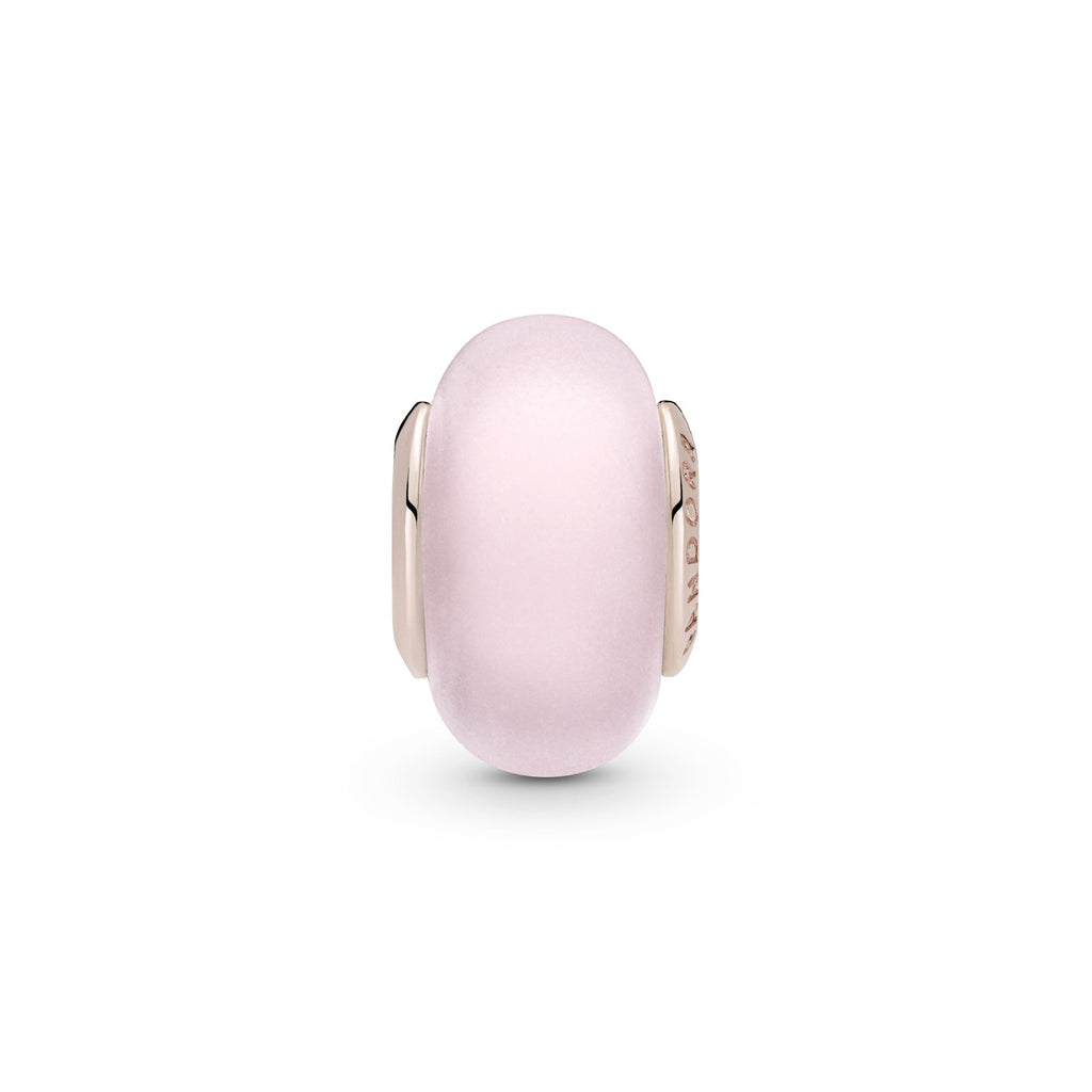 Pandora Matte Pink Murano Glass Charm