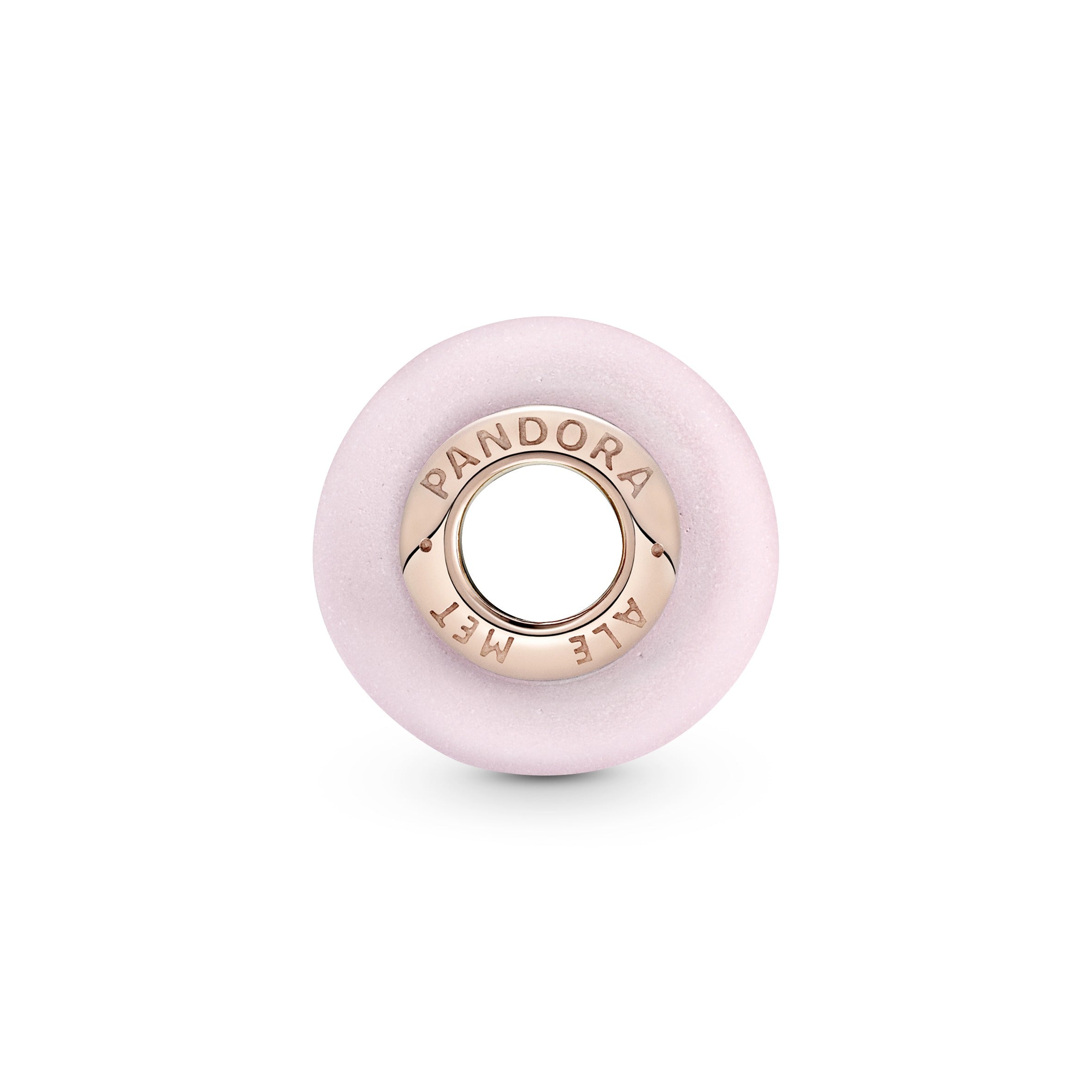 Pandora Matte Pink Murano Glass Charm