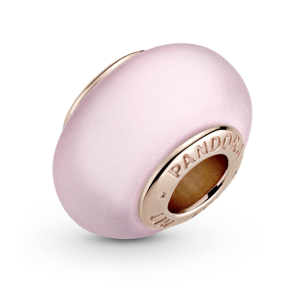 Pandora Matte Pink Murano Glass Charm